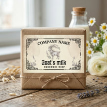 Vintage getmilkssåptavla - Vattenfärg Rustik
