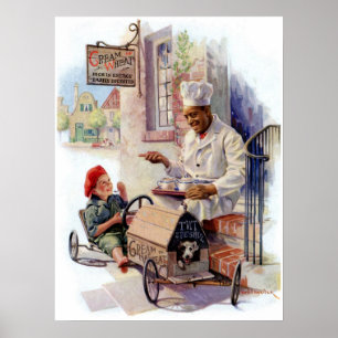 VINTAGE "GETTING UP STEAM" KRÄM AV VETPOSTER POSTER