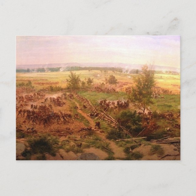 Vintage Gettysburg Cyclorama Paul Philippoteaux Vykort (Framsida)