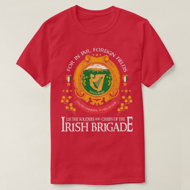 Vintage Gettysburg Pennsylvania Irish Brigade Flag T Shirt (Design framsida)
