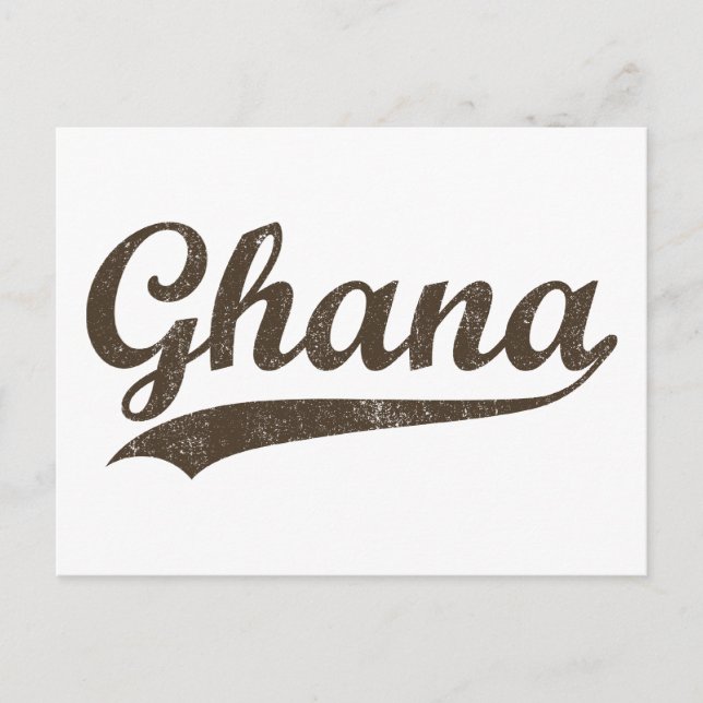 Vintage Ghana Vykort (Framsida)