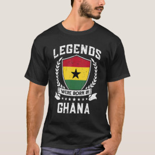 Vintage Ghanas Flagga föddes i Ghana T Shirt