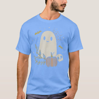 Vintage Ghost Autumn Fall Halloween1855 T Shirt