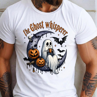 Vintage Ghost Bat Pumpa Halloween T Shirt