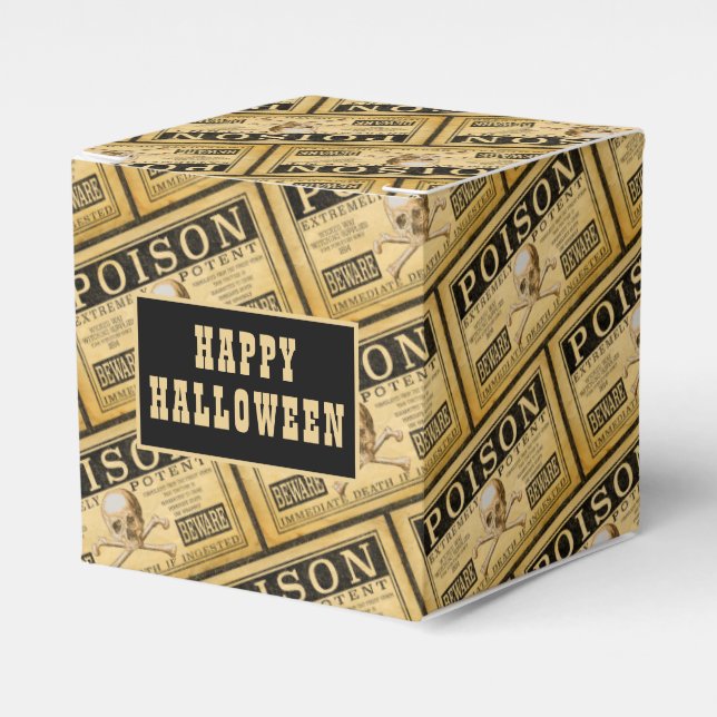 Vintage "GIFT" Halloween Presentaskar (Framsidan Sidan)