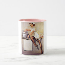 Vintage Gil Elvgren Retro Nurse Pin Up Girl Mugg