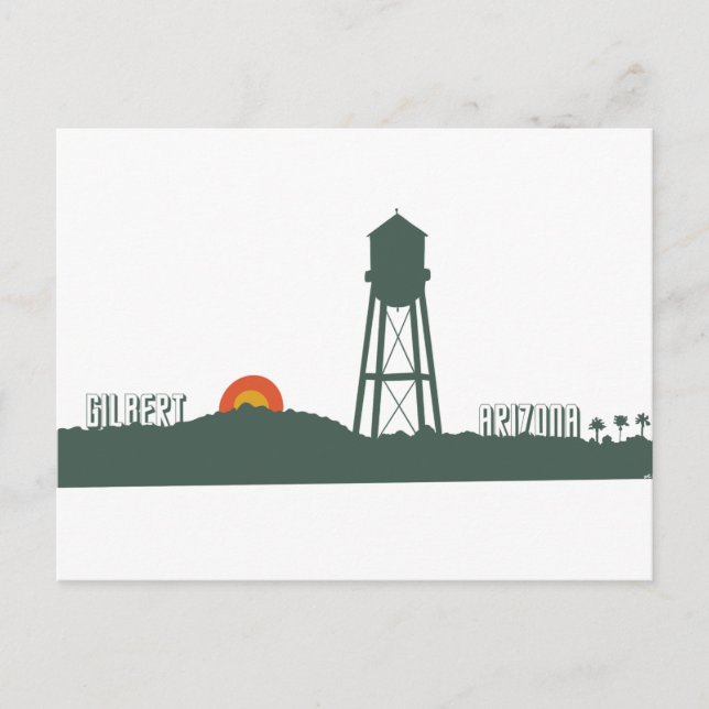 Vintage Gilbert Postcard Vykort (Framsida)