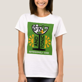 Vintage Gin och konst T Shirt
