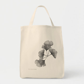 Vintage Gingko Tote Bag Tygkasse