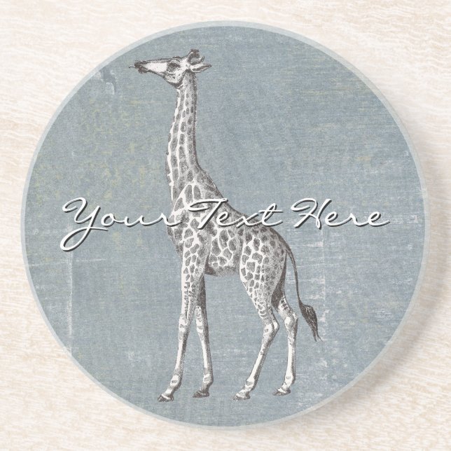 Vintage Giraffe Underlägg (Framsidan)
