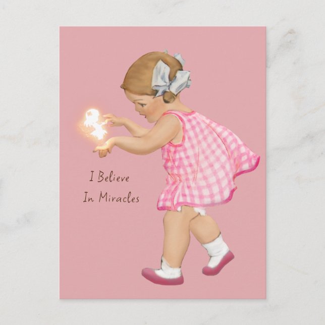 VINTAGE GIRL-ÄLVA | vykort (Framsida)