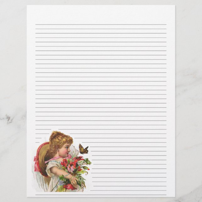 Vintage Girl and Flowers Led Letterhead (Framsida)