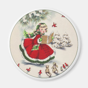 Vintage Girl Magnet