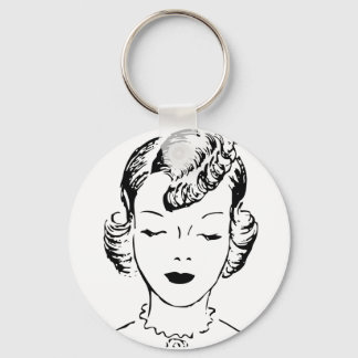 Vintage Girl Nyckelring