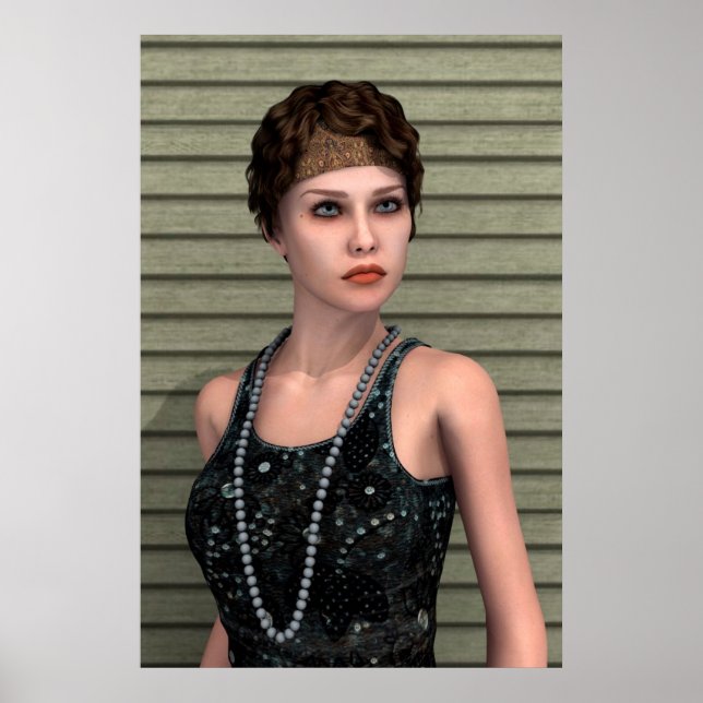 Vintage Girl Poster (Framsidan)