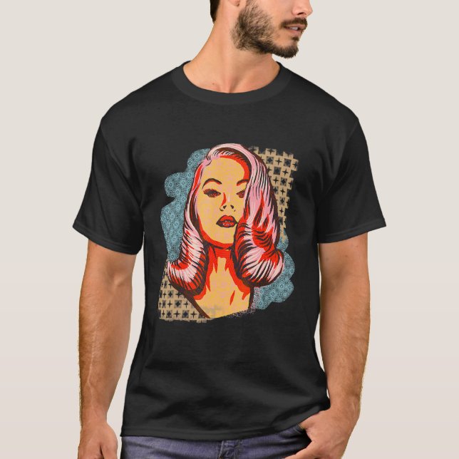 Vintage Girl T Shirt (Framsida)