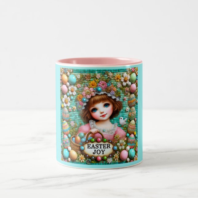 VINTAGE GIRL~ Väldigt Sweet Två-Tonad Mugg (Center)