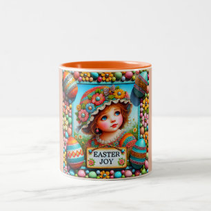 VINTAGE GIRL~ Väldigt Sweet Två-Tonad Mugg