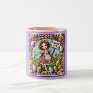 VINTAGE GIRL~ Väldigt Sweet Två-Tonad Mugg