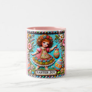VINTAGE GIRL~ Väldigt Sweet Två-Tonad Mugg