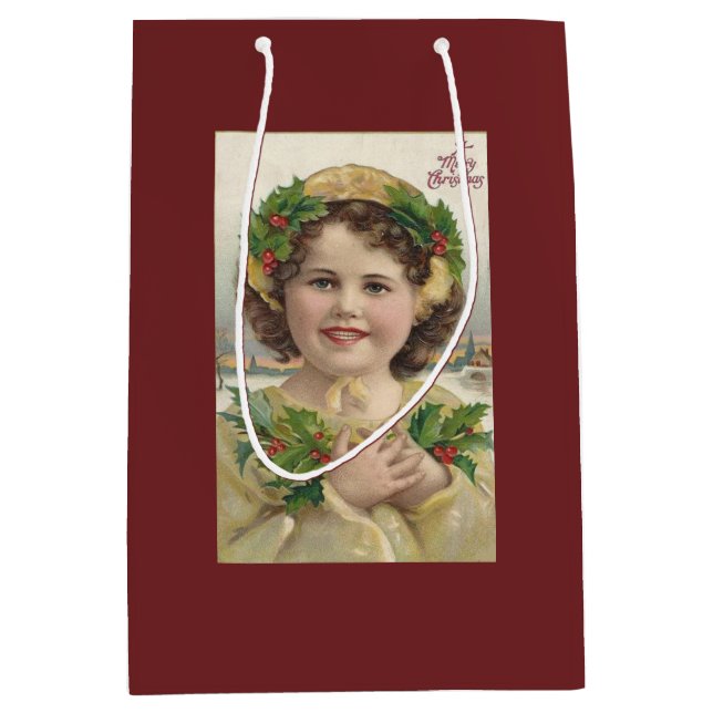 Vintage Girl with Holly (Framsidan)