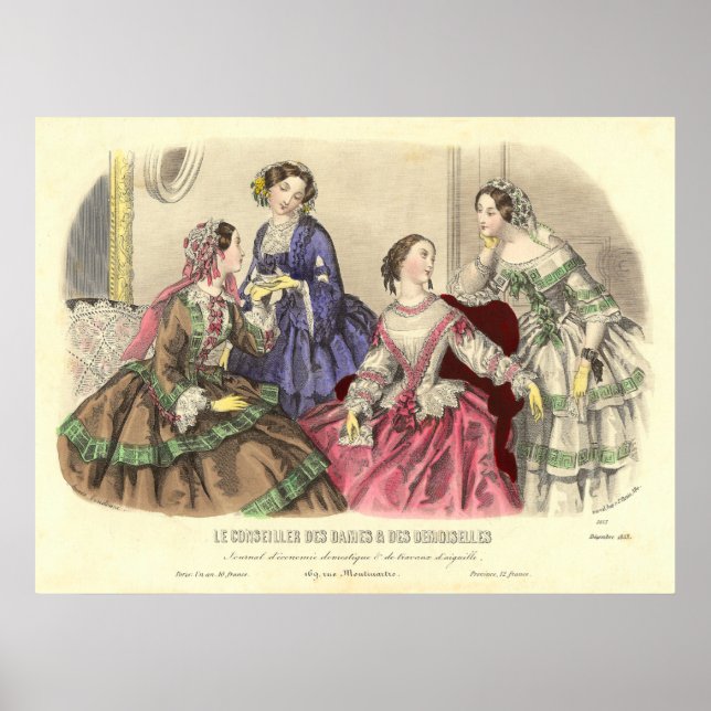 Vintage Girlkompisby Anais Toudouze Poster (Framsidan)