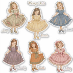Vintage Girls: Base Collection Klistermärken