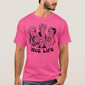 Vintage Girls Golden Thug Life 80s Retro T Shirt