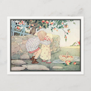 Vintage Girls in Orchard by H. Willebeek Le Mair Vykort