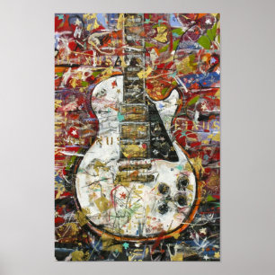Vintage gitarr - poster