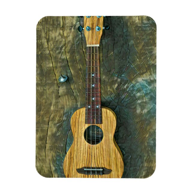 Vintage gitarr teckning magnet (Vertikal)