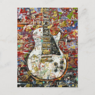 Vintage gitarr - vykort