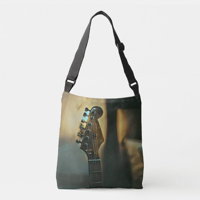 Vintage, gitarrer axelväska (Framsida)