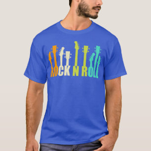Vintage gitarrer som säger Rock and roll Rock musi T Shirt