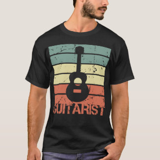 Vintage gitarrist vän t shirt