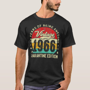 Vintage gjord 1966 55 år gammal karantän 55 t shirt