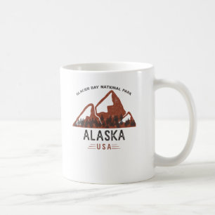 Vintage Glacier Bay nationalpark Alaska Coffee Mu Kaffemugg