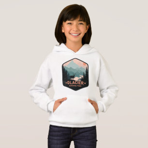 Vintage Glacier National Park Hjort Mountains Gift T Shirt