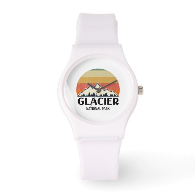 Vintage Glacier nationalpark Armbandsur (Framsida)