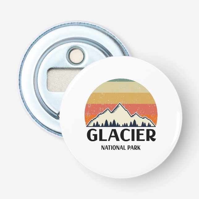 Vintage Glacier nationalpark Flasköppnare (Framsidan)