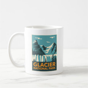 Vintage Glacier nationalpark Kaffemugg