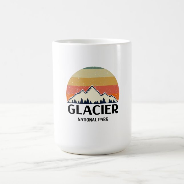 Vintage Glacier nationalpark Kaffemugg (Center)