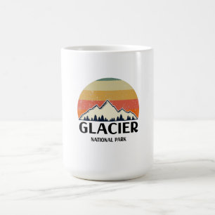 Vintage Glacier nationalpark Kaffemugg