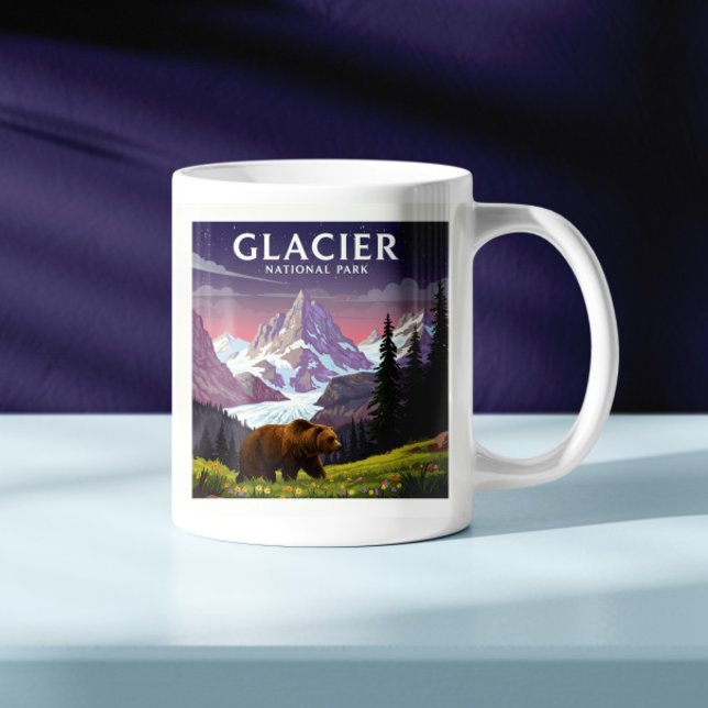 Vintage Glacier nationalpark Kaffemugg (Skapare uppladdad)