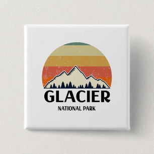 Vintage Glacier nationalpark Knapp