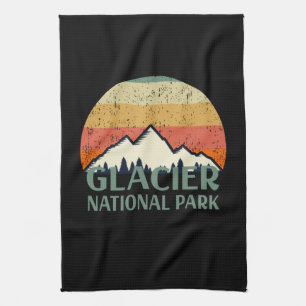 Vintage Glacier nationalpark Kökshandduk