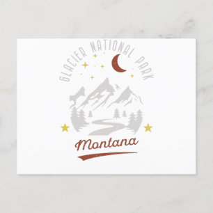 Vintage Glacier nationalpark Montana Vykort