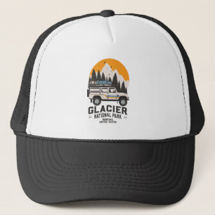 Vintage Glacier nationalpark Road Resa Montana  Keps