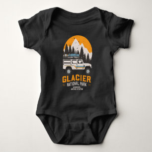 Vintage Glacier nationalpark Road Resa Montana T Shirt