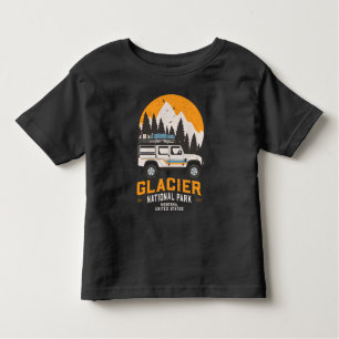 Vintage Glacier nationalpark Road Resa Montana T Shirt